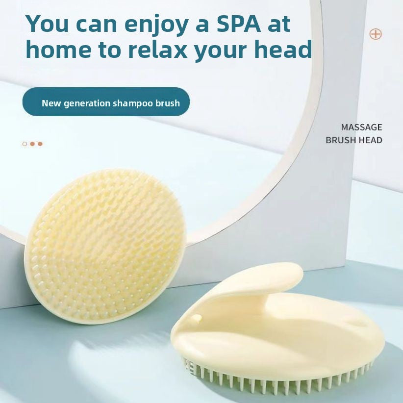 LEVIRO Scalp Ritual Brush — compact apricot scalp brush