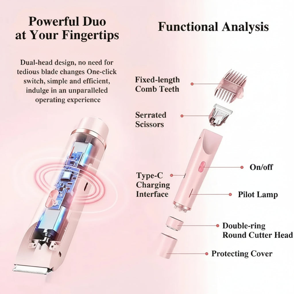 Leviro™ DualGlow 2-in-1 Precision Shaver