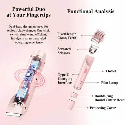 Leviro™ DualGlow 2-in-1 Precision Shaver