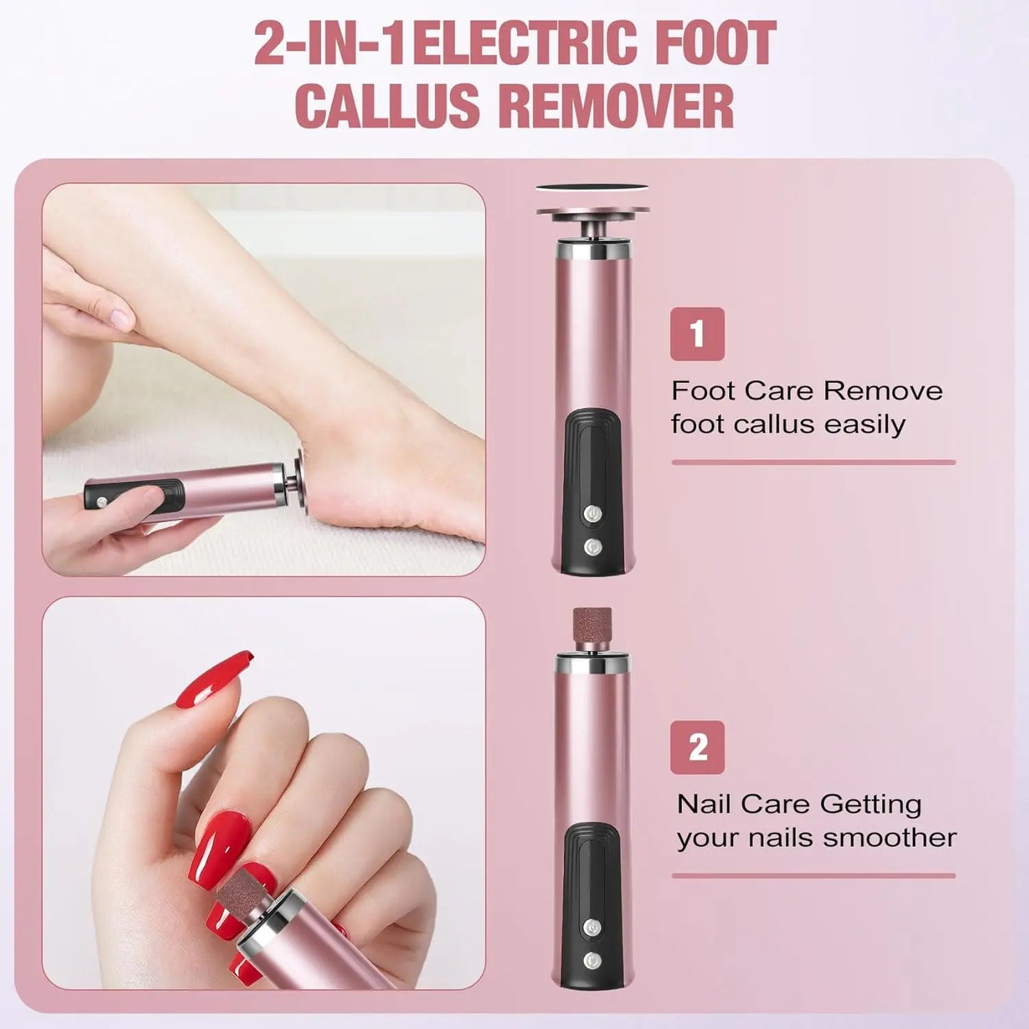 Leviro™ PediGlow Pro 2-in-1 Foot Renewal System