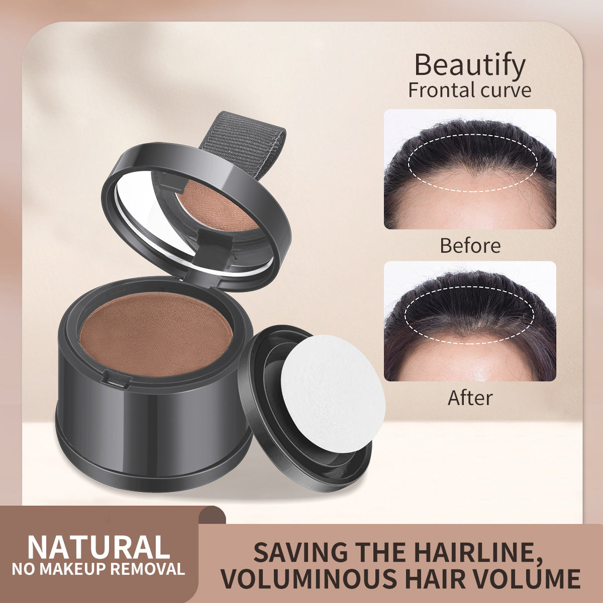 LEVIRO Root Veil™ | Instant Hairline & Root Cover-Up Powder