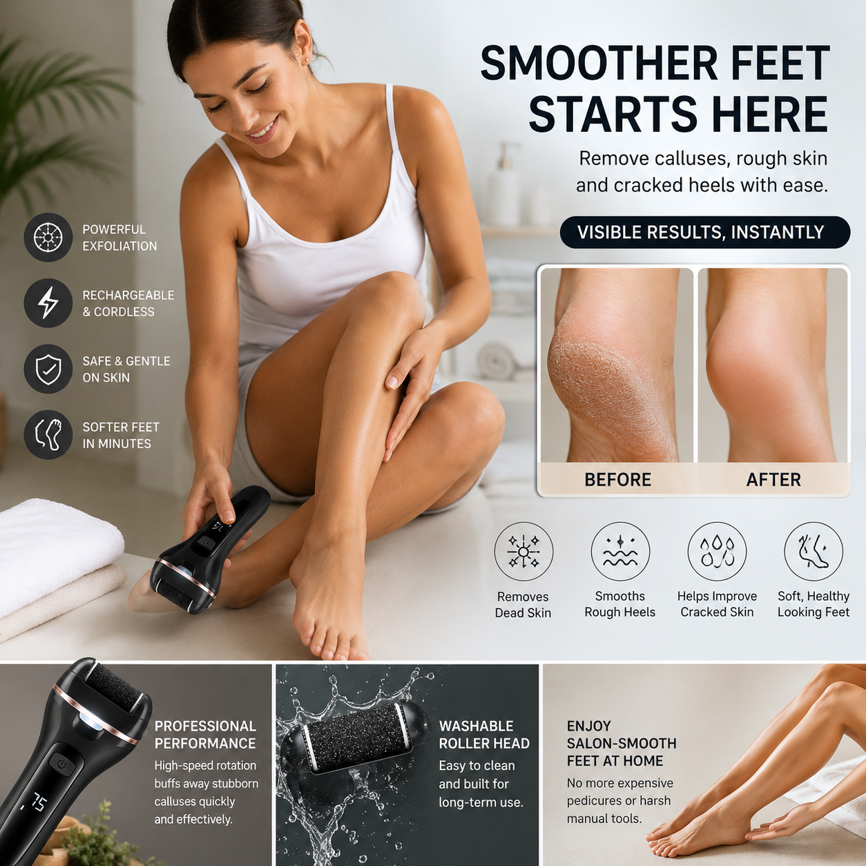 Leviro™ PediSmooth Elite Professional Callus Remover