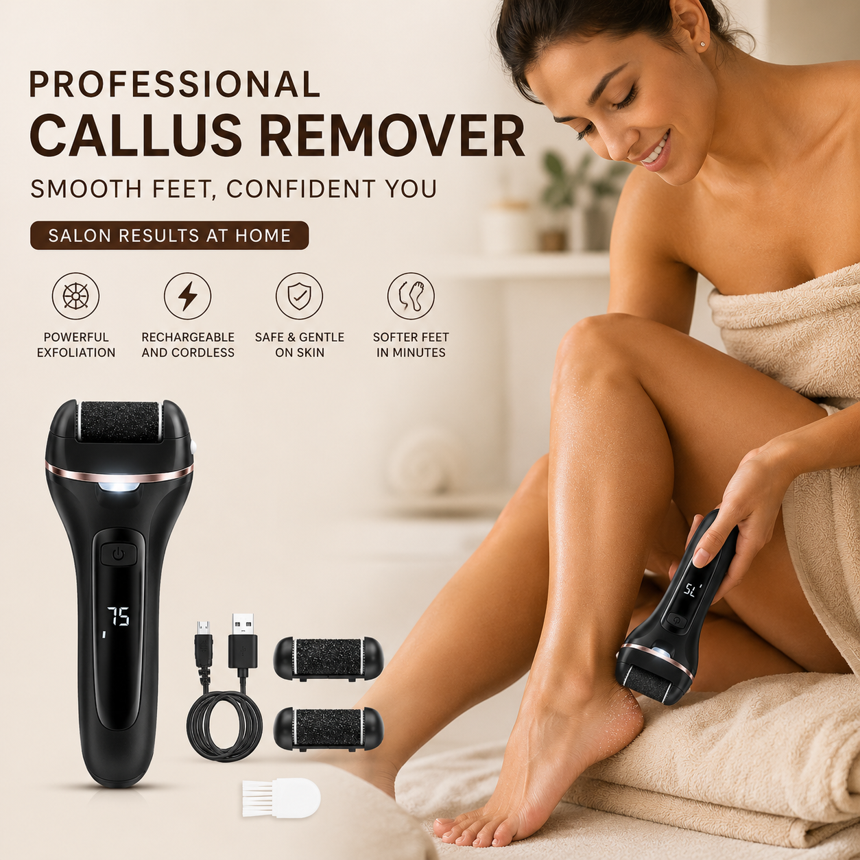 Leviro™ PediSmooth Elite Professional Callus Remover