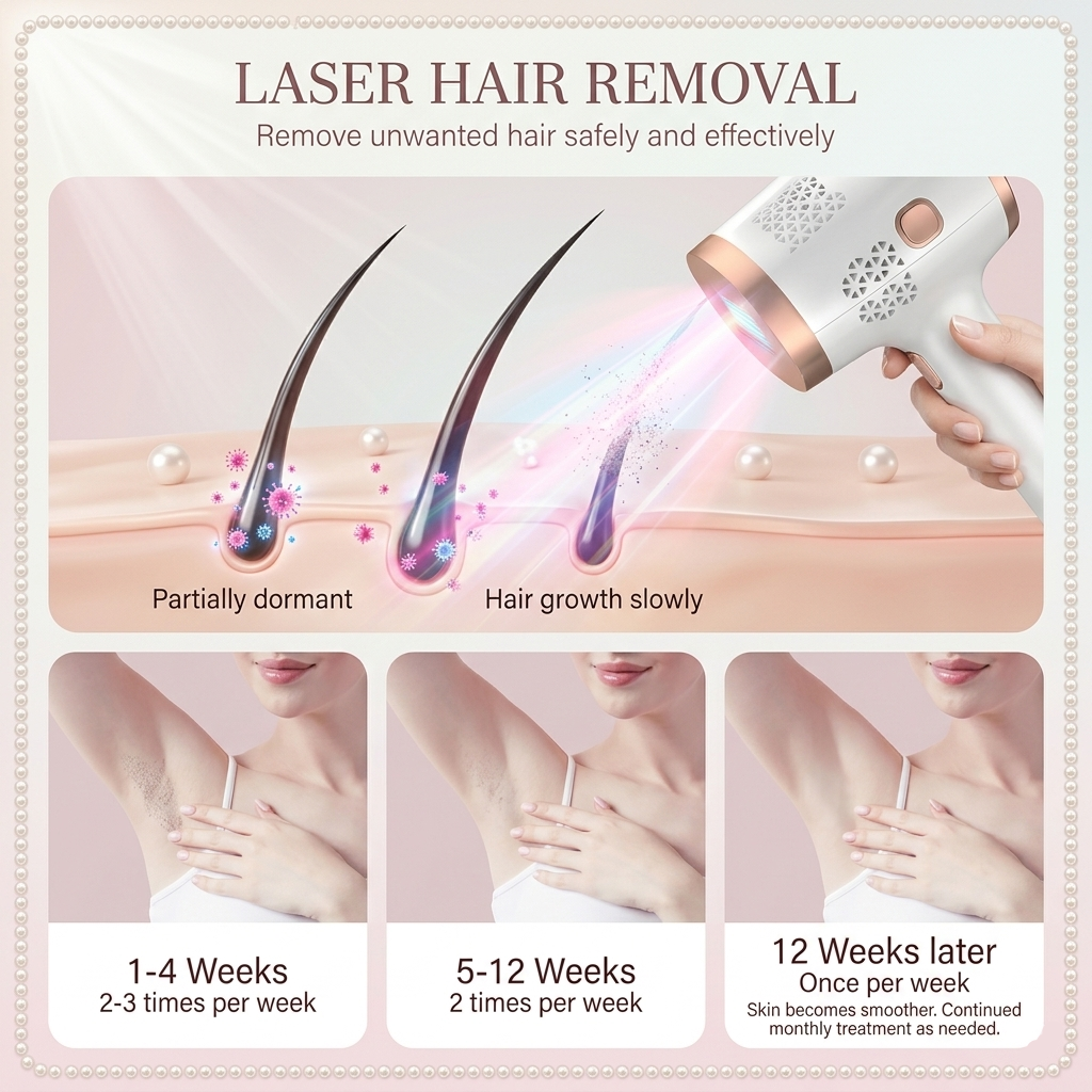 Leviro™ IceSilk Pro IPL Hair Removal Device