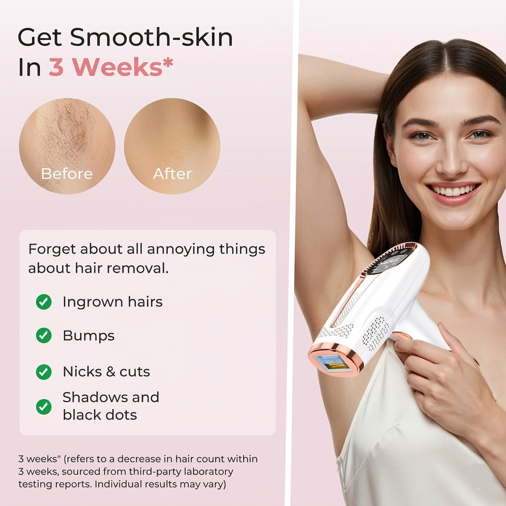 Leviro™ IceSilk Pro IPL Hair Removal Device