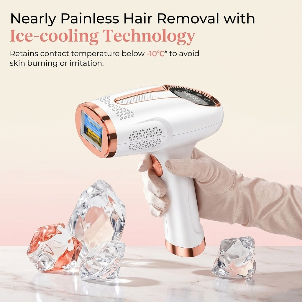 Leviro™ IceSilk Pro IPL Hair Removal Device