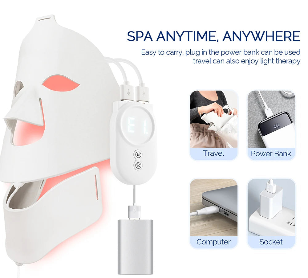 Leviro™ 7 LED Light Therapy Spectral Mask